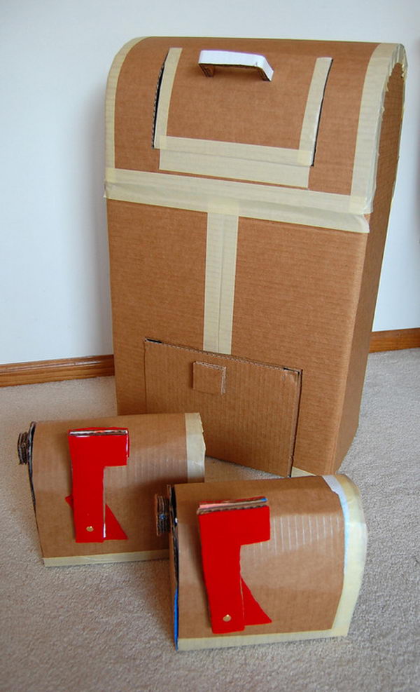 30 Creative DIY Cardboard Playhouse Ideas