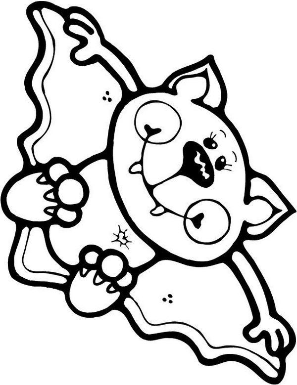 free halloween coloring clipart - photo #13