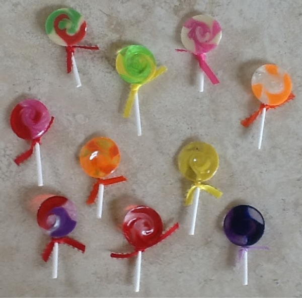 10 pony bead lollypop swaps 