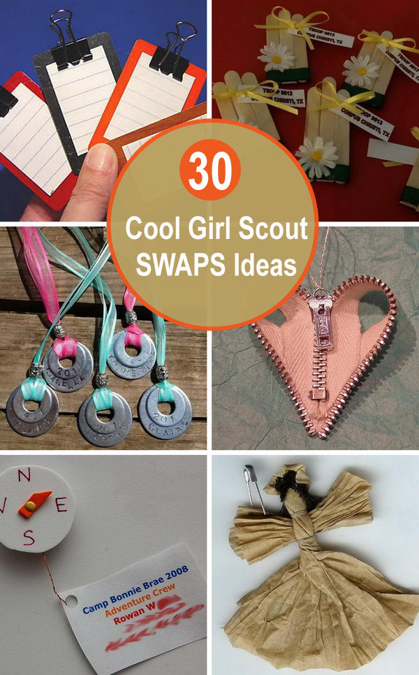 30+ Cool Girl Scout SWAPS Ideas 