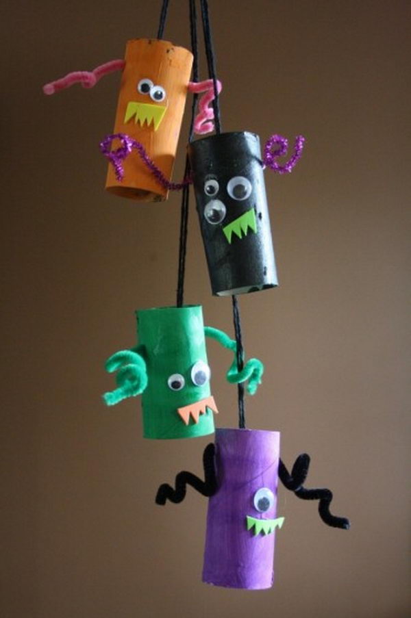 monster toilet roll craft