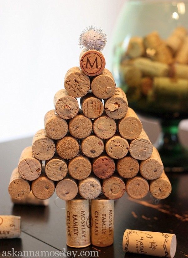 15 wine cork christmas tree 