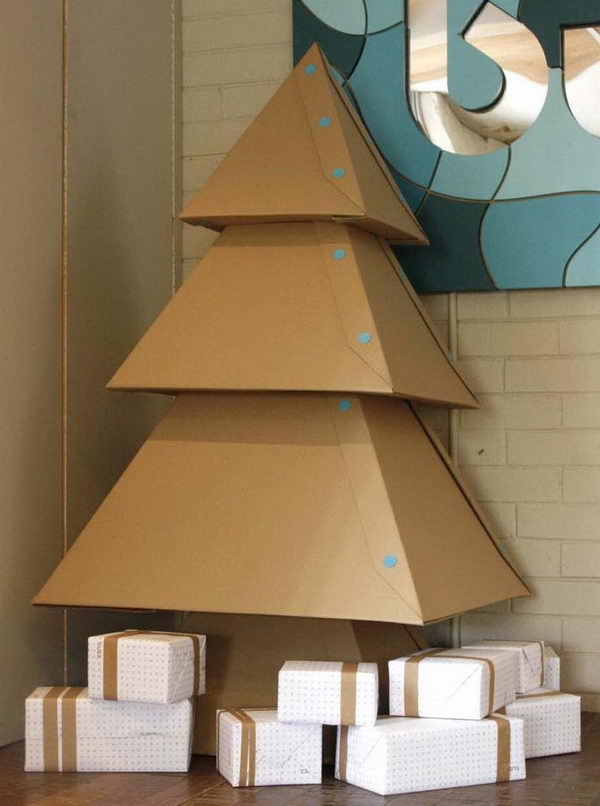 Cardboard Christmas Tree, 