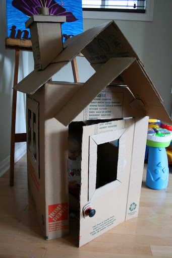 30 cardboard box playhouse 