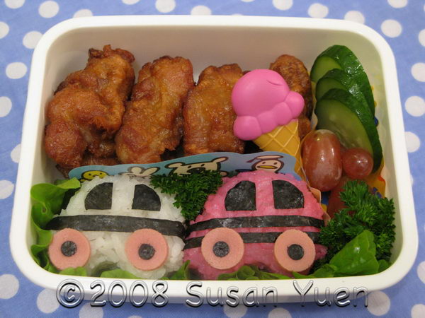 41 cars bento box lunch 