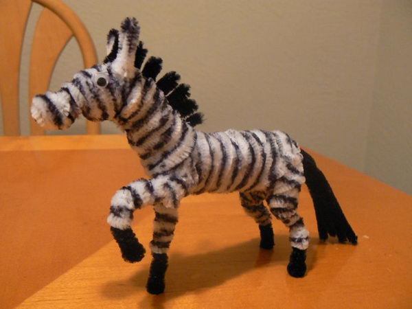 18 pipe cleaner zebra 