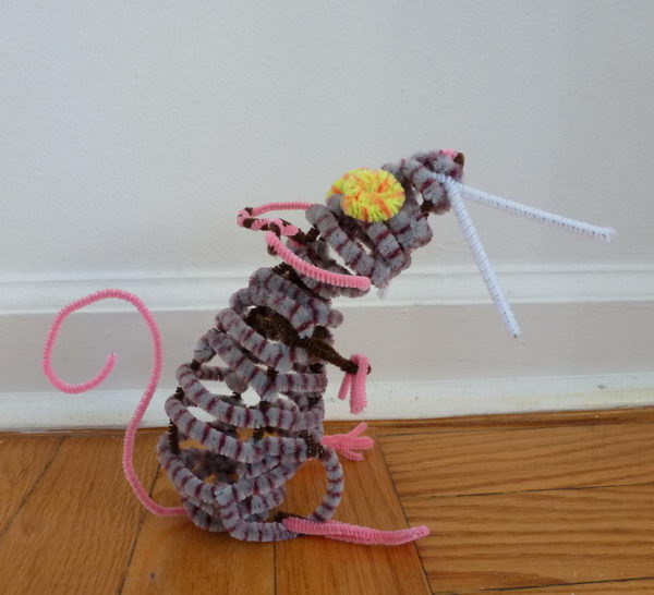 21 pipe cleaner mouse 