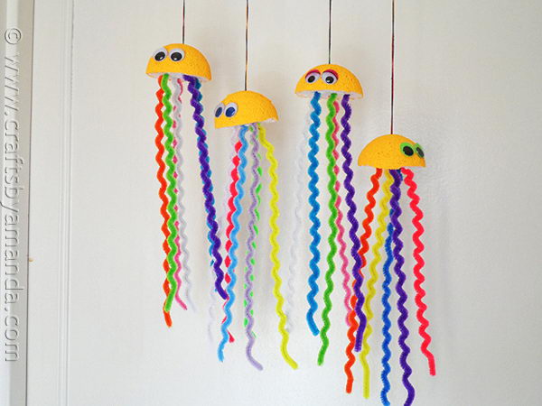 27 rainbow jellyfish crafts 