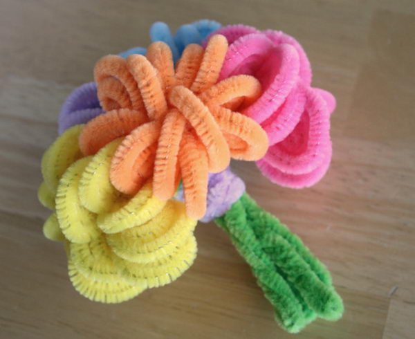 15 bouquet pip cleaner crafts 