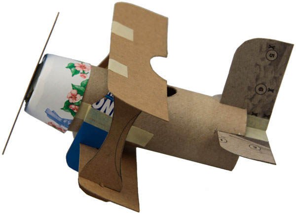 Toilet Paper Roll Biplane, 