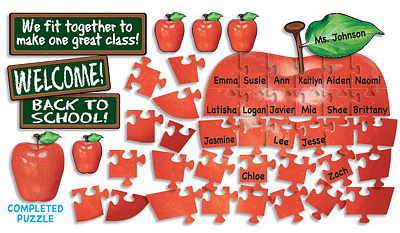 Apple Puzzle Bulletin Board. 