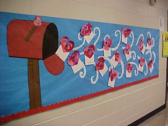 Valentine's Bulletin Board. Make hearts displaying students' photos and beneath it have other students write positive comments about that student. 