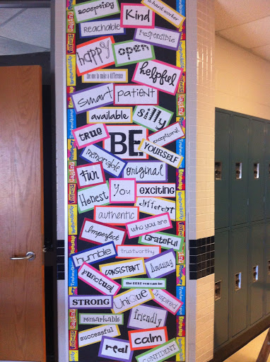 Be Bulletin Board. A great way to encourage the character traits you wish to see in your students. 