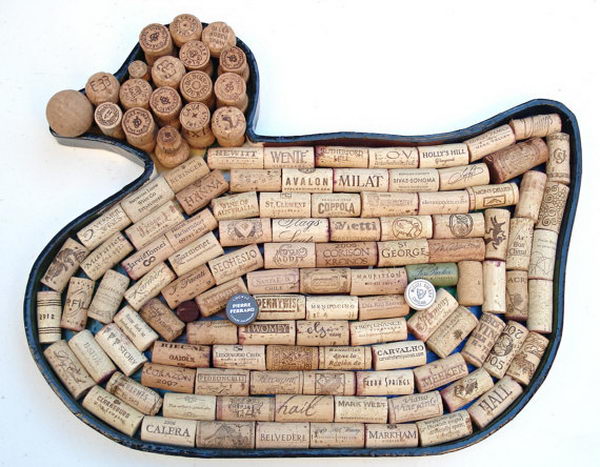 Duck Wine Cork Board. 