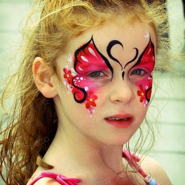 Red Princess Face Painting.  Kids face paint, Face painting easy, Face  painting