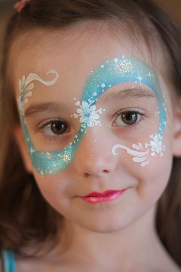 Frozen Face Painting. Cool Face Painting Ideas For Kids, which transform the faces of little ones without requiring professional quality painting skills. 