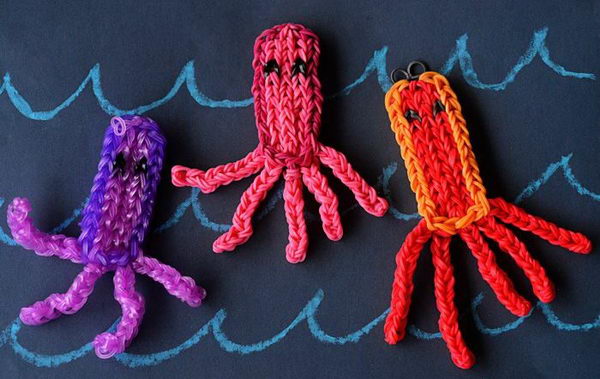 Rainbow Loom Octopus. Rainbow Loom is a plastic loom used to weave colorful rubber bands into bracelets and charms. It is one of the top gifts for kids. 