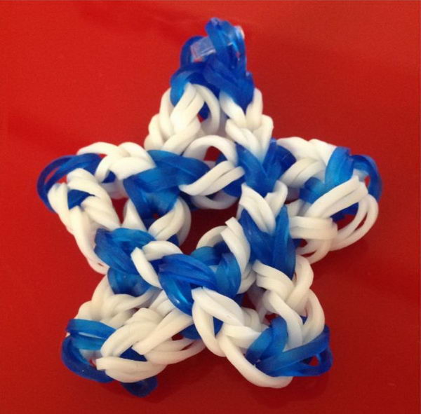 Star Rainbow Loom Charm. Rainbow Loom is a plastic loom used to weave colorful rubber bands into bracelets and charms. It is one of the top gifts for kids. 