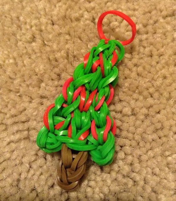 Christmas Rainbow Loom Charm. Rainbow Loom is a plastic loom used to weave colorful rubber bands into bracelets and charms. It is one of the top gifts for kids. 
