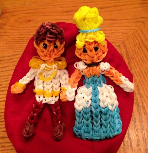 Cinderella and her Prince. Rainbow Loom is a plastic loom used to weave colorful rubber bands into bracelets and charms. It is one of the top gifts for kids. 