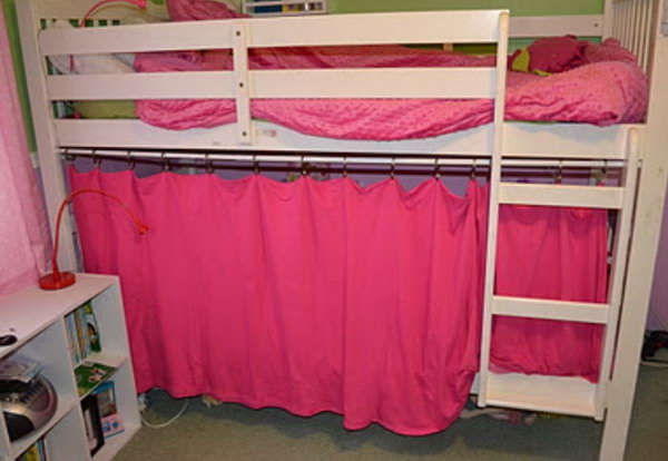 Bottom bunk fort. Great idea to bring the fun indoors. 