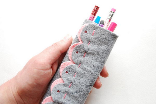 Felt Scallop Pencil Tube. There's nothing like a cool pencil case full of cool pencils, erasers and accessories to excite your kids' imagination and ignite their creative and linguistic passions. Show how much you care about them. 