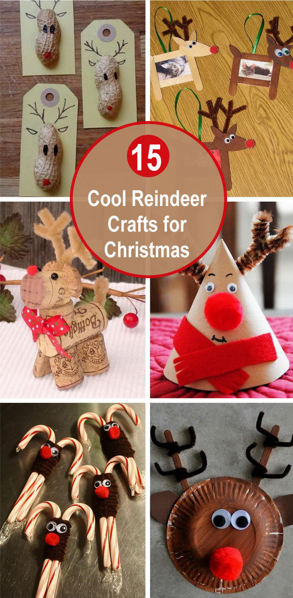 15 Cool Reindeer Crafts for Christmas. 