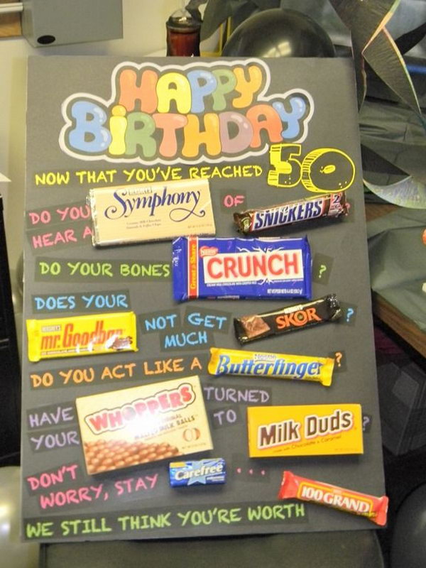 letter boss for sign Candy Bar Clever Poster with Sayings Ideas