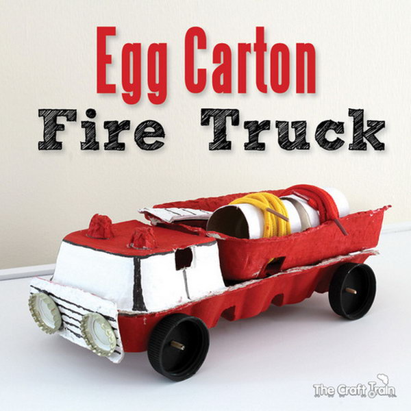 Egg Carton Fire Truck, 