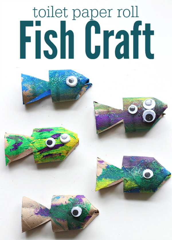 Toilet Paper Roll Fish Craft, 