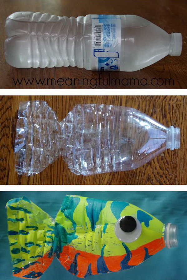 This water bottle fish craft is both easy and fun for kids of all ages. 