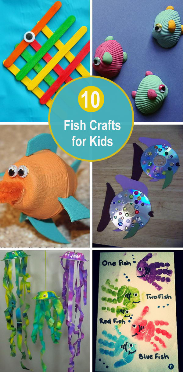 10 Fish Crafts for Kids. 