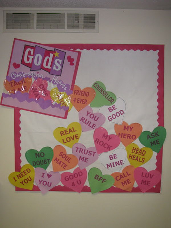 God's Conversation Hearts Bulletin Board, 