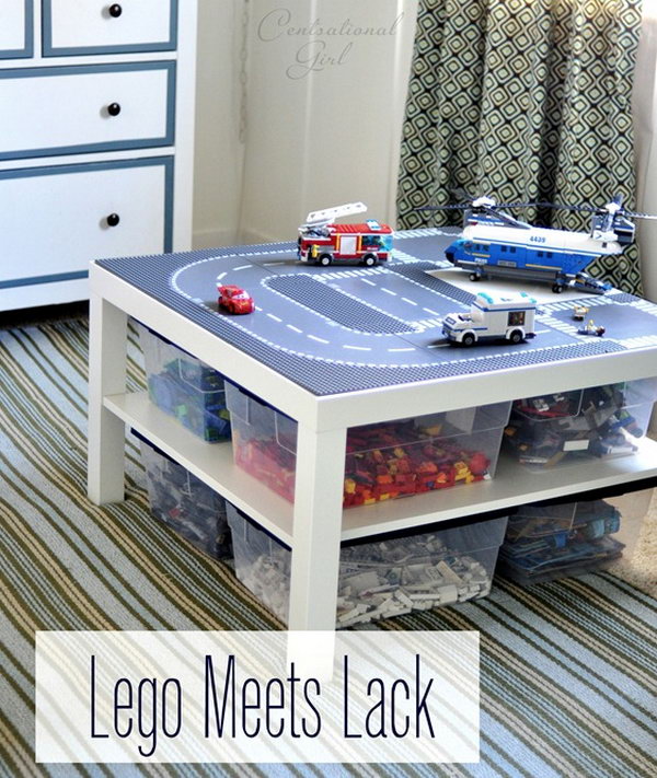 Lego table with storage. 
