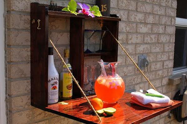 Backyard Simple Bar. Interesting things to do out there in your backyard. So simple and cheap to make, and you could play them with your kids or family anytime. 