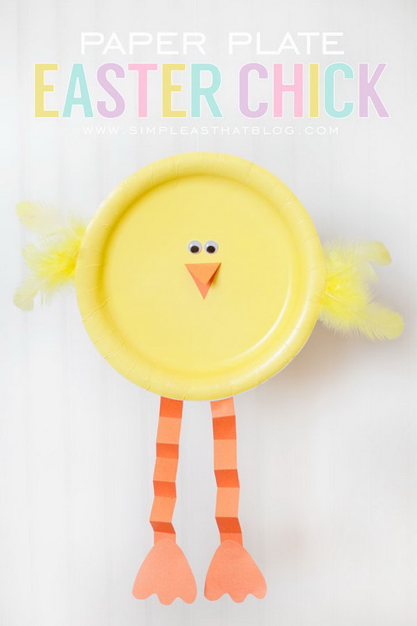 Paper Plate Easter Chick. This paper plate chick is a simple but effective Easter craft. 