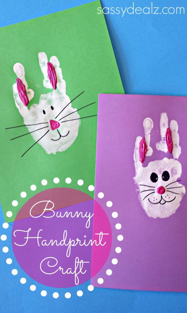 Bunny Rabbit Handprint 