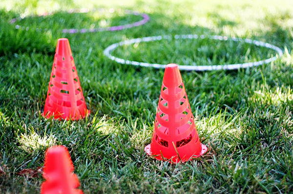 Backyard Obstacle Course. Set up obstacle course in your backyard. Mark up some signs to make the kids acting like animals as they make their way through it. It's such a creative and funny way to get kids moving on summer days. 