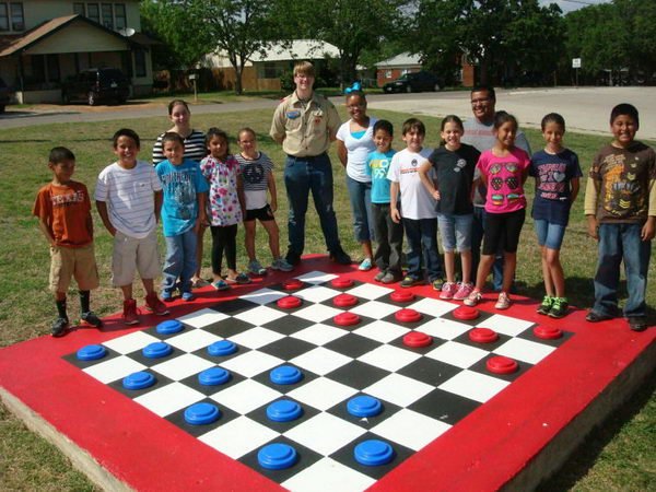 1 large checkerboard eagle scout 