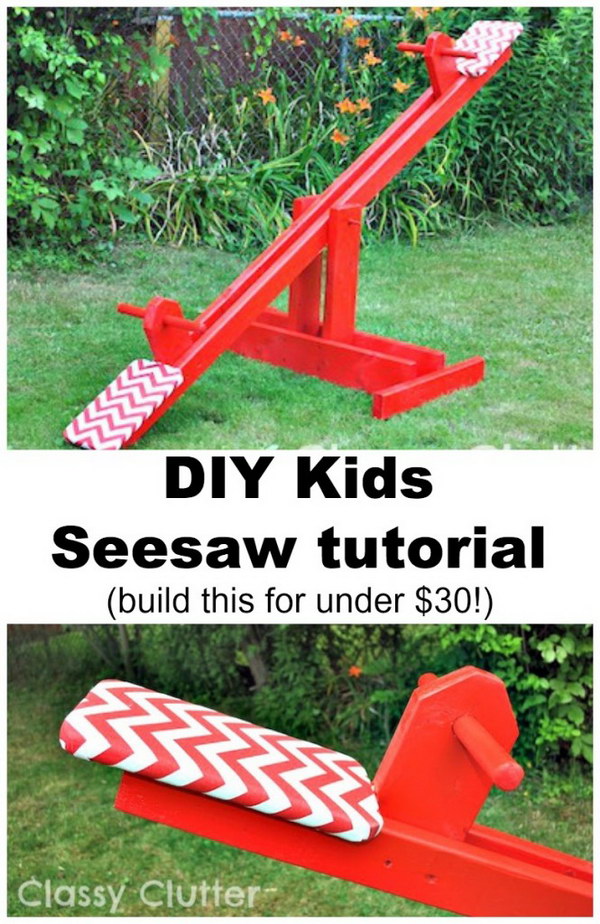 Make a Playful Seesaw for under $30. 