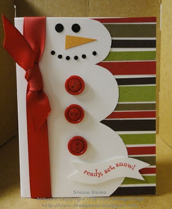 Snowman Christmas Card. 