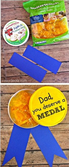 DIY Gold Metal Father's Day Gift 