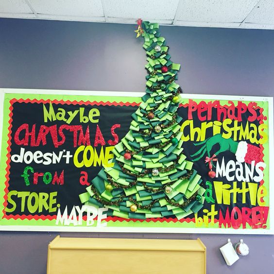 How the Grinch Stole Christmas Bulletin Board. 