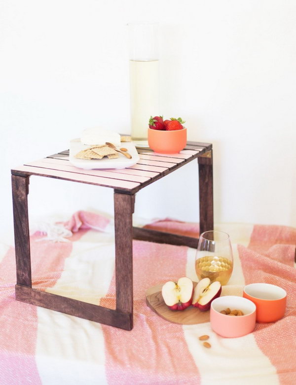 DIY Mini Picnic Tables. Get the tutorial 