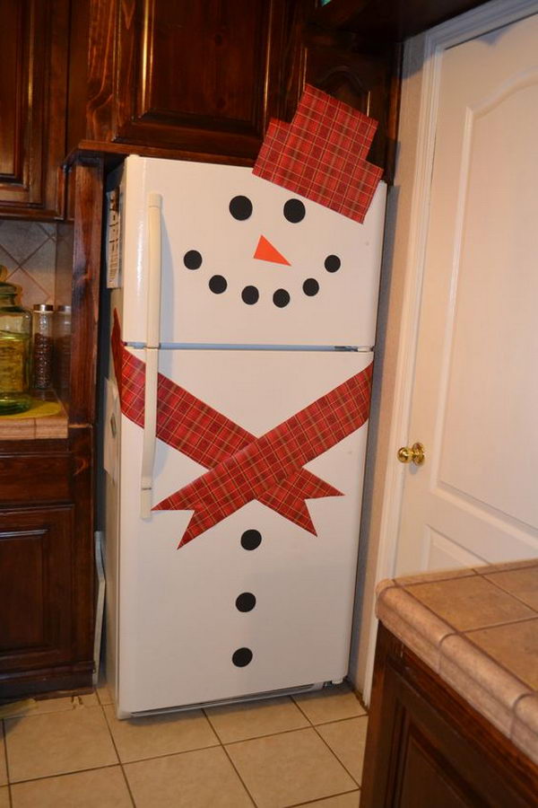 Snowman Refrigerator. 