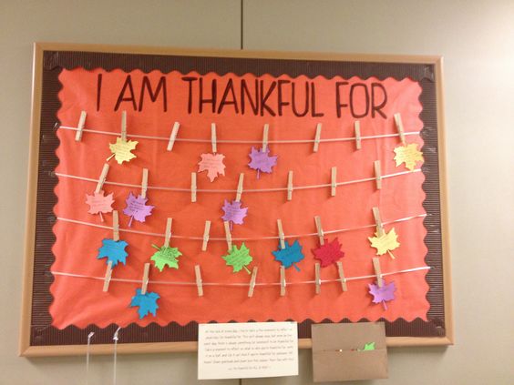 I Am Thankful For... Bulletin Board . 