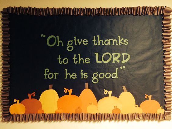 Fall Bulletin Board For Church Children. 