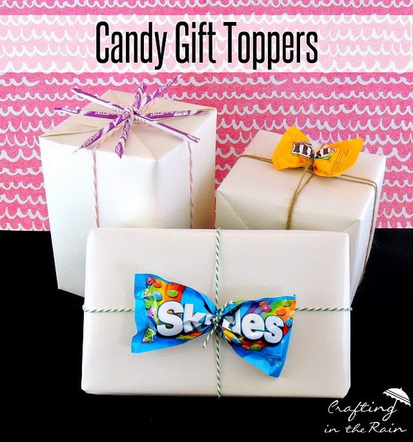 Creative Candy Gift Toppers. 