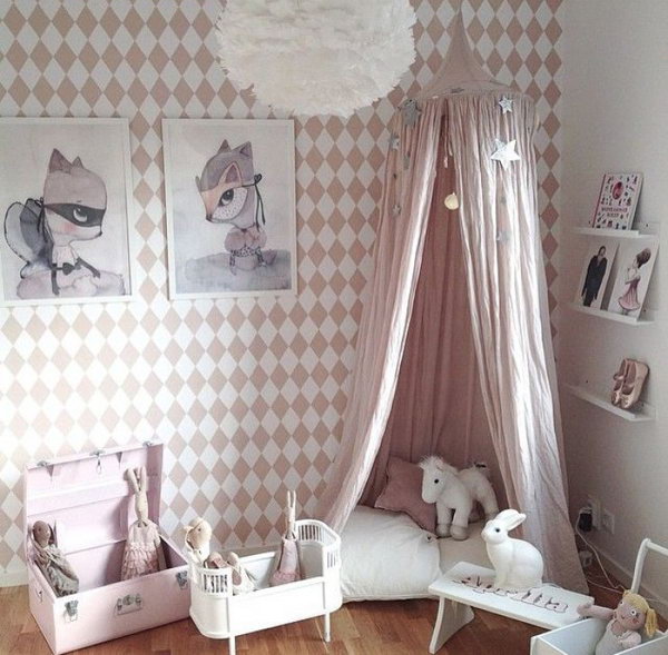 Cute Girl Reading Corner 