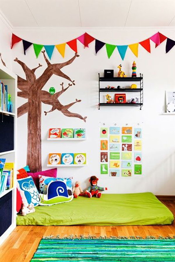 Colorful Kids Reading Corner 